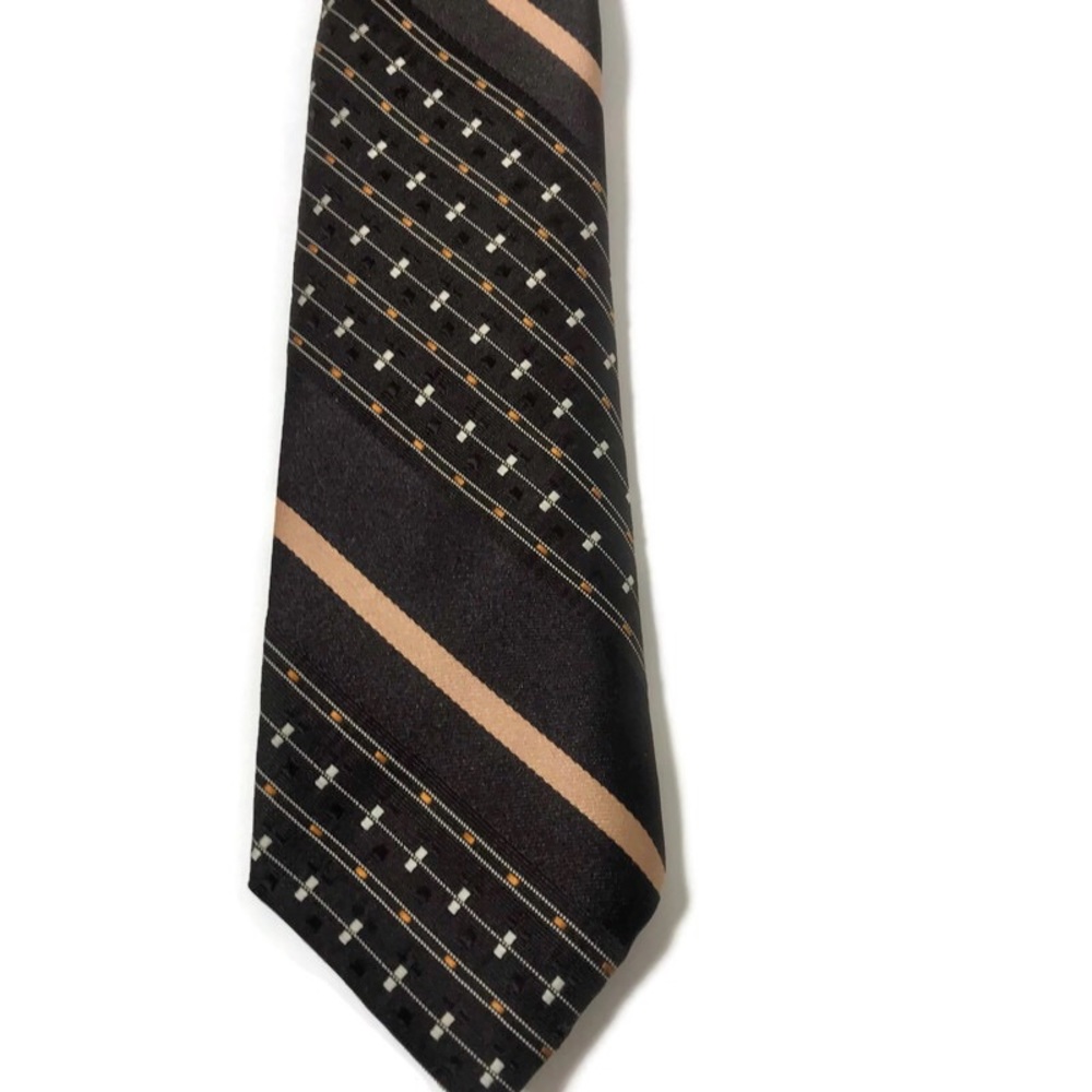 Vintage ESQUIRE Cravats Retro Mod Tie Brown
